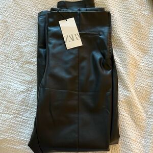 brand new never worn with tags zara leather leggings